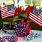 2 Rolls Patriotic Wired Edge Ribbon Stars and Stripes Reversible Ribbons Red White Blue Decorative Ribbon for 4th of July